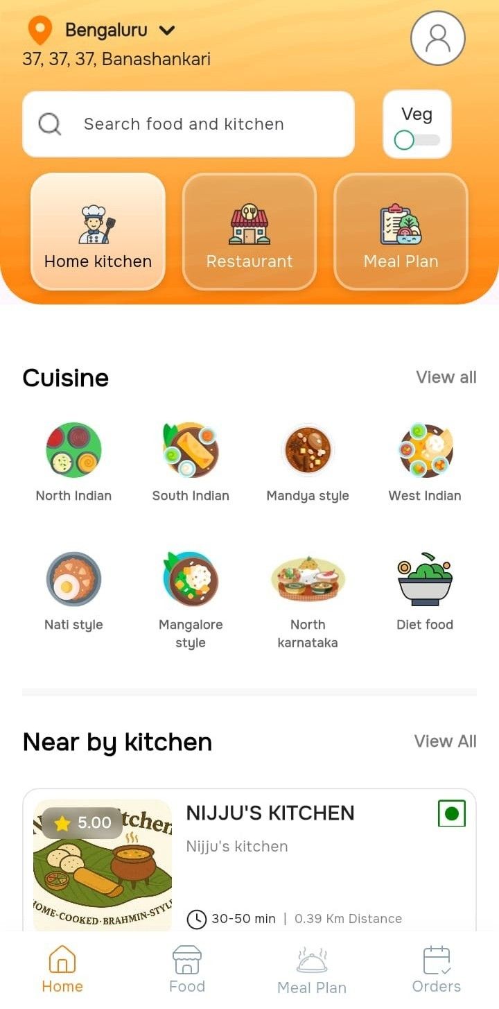 Home Cooked Food